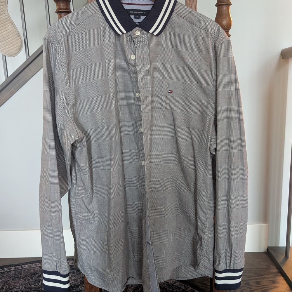 Tommy Hilfiger Gray Long Sleeve Shirt